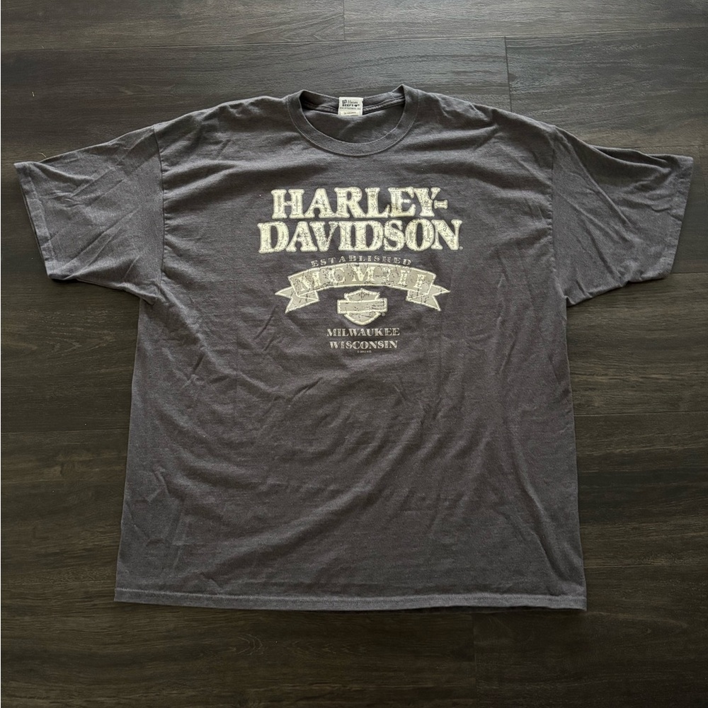 2012 Harley Davidson Las Vegas Nevada Biker T-shirt Size 3XL Grey